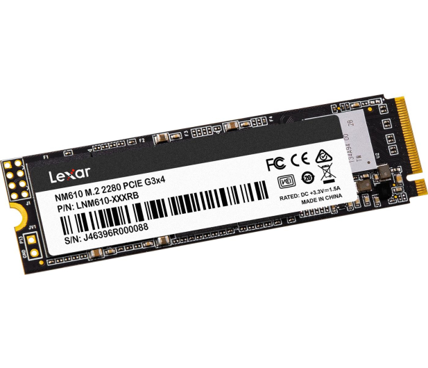 Lexar 500GB M.2 PCIe NVMe NM610 - 590685 - zdjęcie 2